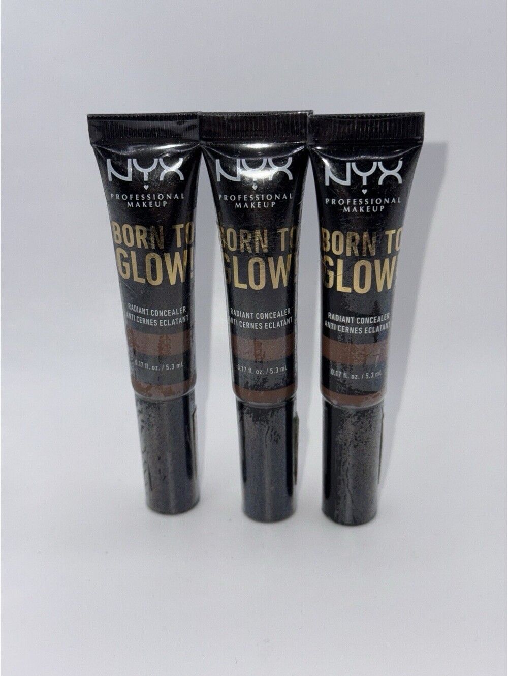 3 NYX Born To Glow Radiant Coverage Concealer Deep